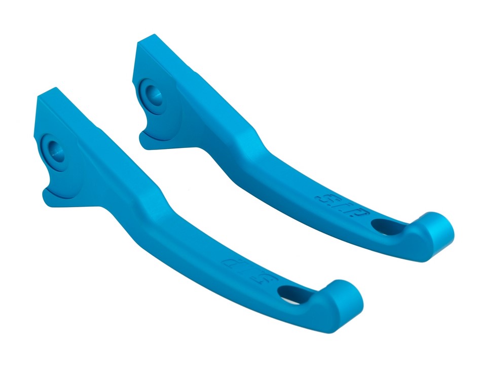 Sporthebel Set Bremse Shorty für Vespa, rechts und links, blau matt