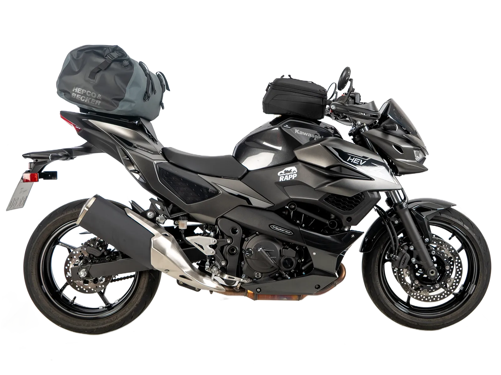 Sportrack schwarz für Kawasaki Z 7 Hybrid (24-) Hepco & Becker