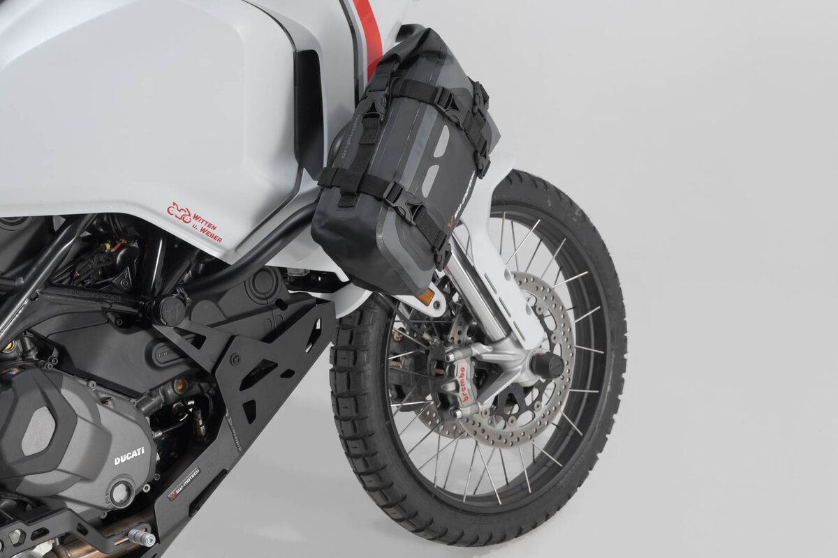 SW-Motech Drybag 80 Hecktasche für Ducati Multistrada 1200 /S /Enduro, schwarz / grau