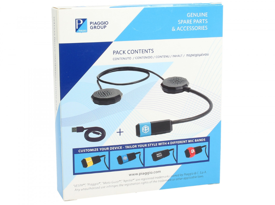 Bluetooth Kommunikationssystem Vespa / Piaggio / Aprilia / Moto Guzzi