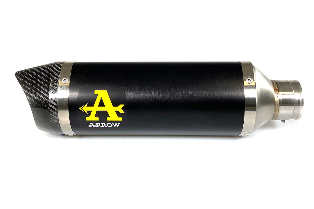 ARROW Auspuff DARK THUNDER Aluminium mit Carbon-Endkappe für Yamaha MT-07 (21-)