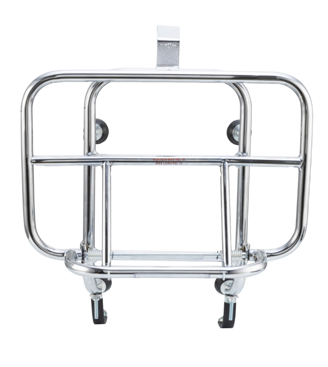 Gepäckträger vorne für Vespa GTS/​GTS Super/​GTV/​GT 60/​GT/​GT L 125-300ccm, klappbar, chrom