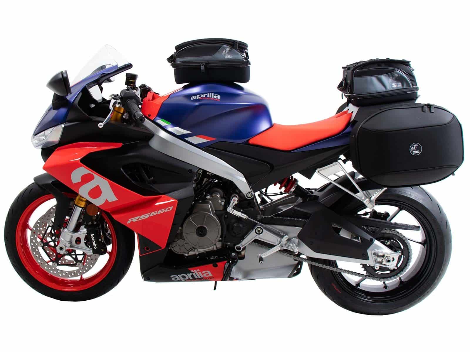 C-Bow Seitenträger schwarz für Aprilia Tuono 660 (20-21) / RS 660 (20-24) Hepco & Becker