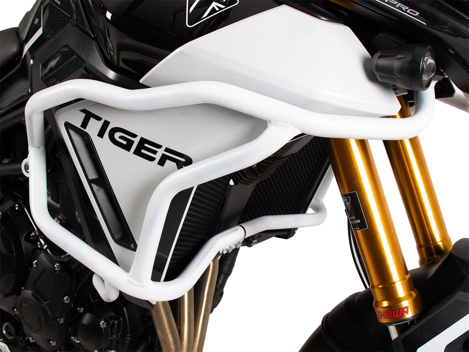 Tankrschutzbügel "Solid" weiß für Triumph Tiger 900 Rally Pro (24-) Hepco & Becker