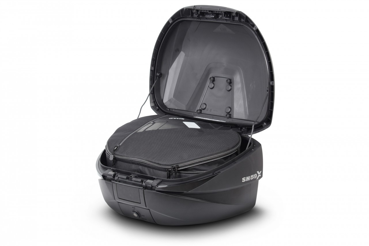 Shad Top Case SH59X, schwarz mit Aluminiumdeckel, 58l