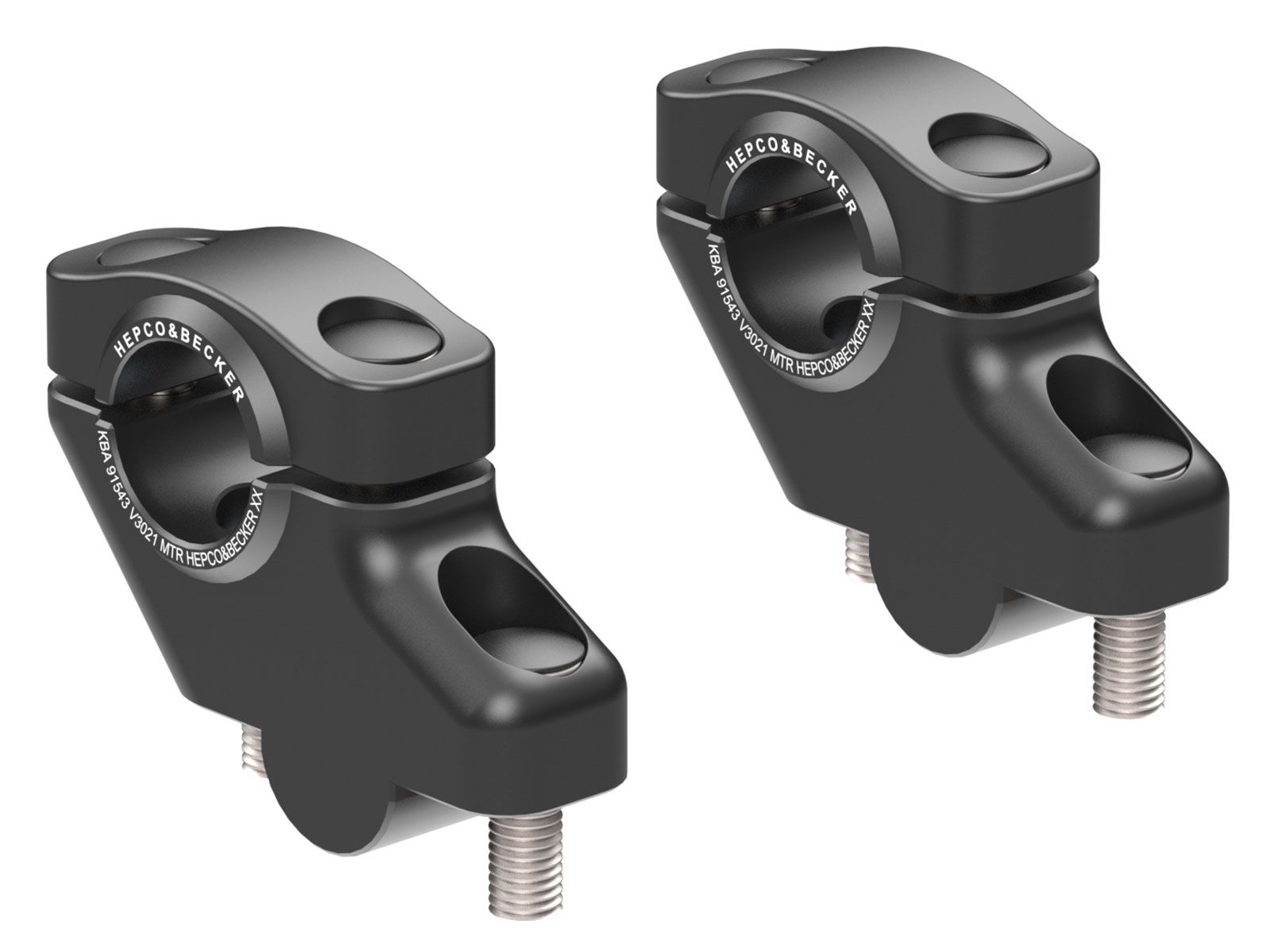 Lenkererhöhung H=30 mm mit Versatz 21 mm zurück für Honda CB 600 F Hornet /S (98-06) Hepco & Becker