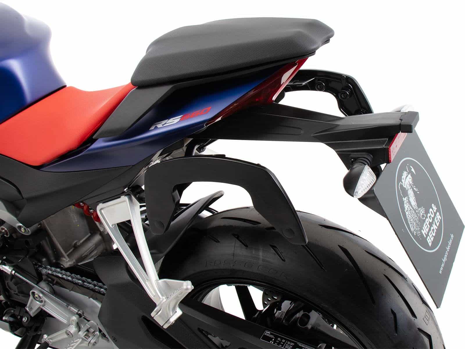 C-Bow Seitenträger schwarz für Aprilia Tuono 660 (20-21) / RS 660 (20-24) Hepco & Becker