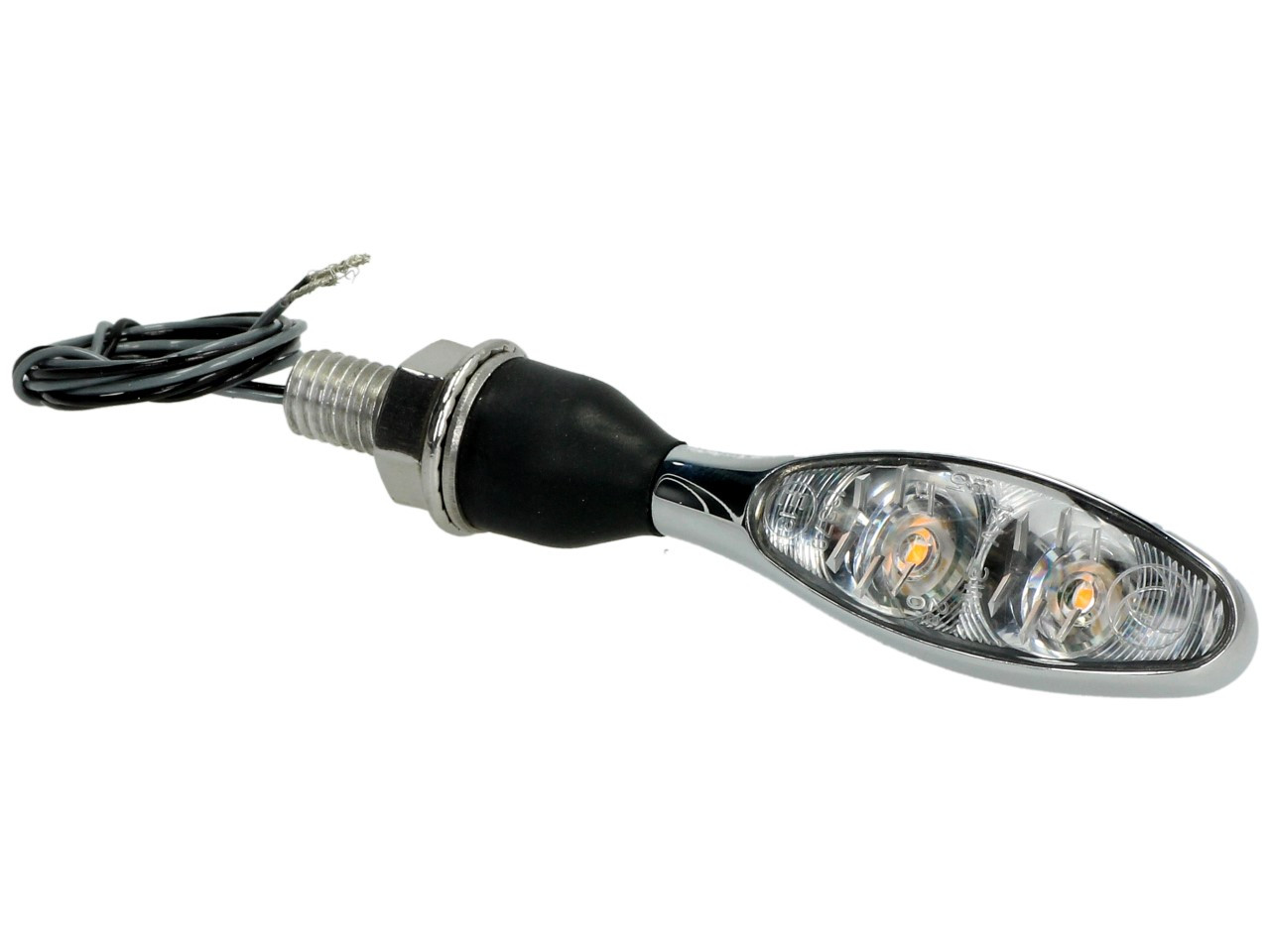 Kellermann Blinker, Micro 1000 Extreme, Stahl, LED, V/H,  L/R, 12 V, chrom glänzend, M8x20