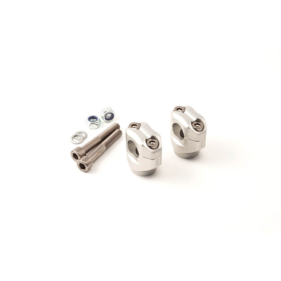 LSL Universal-Klemmbock-Kit, Schraubenlänge 60 mm, für 22,2 mm Lenker, silber