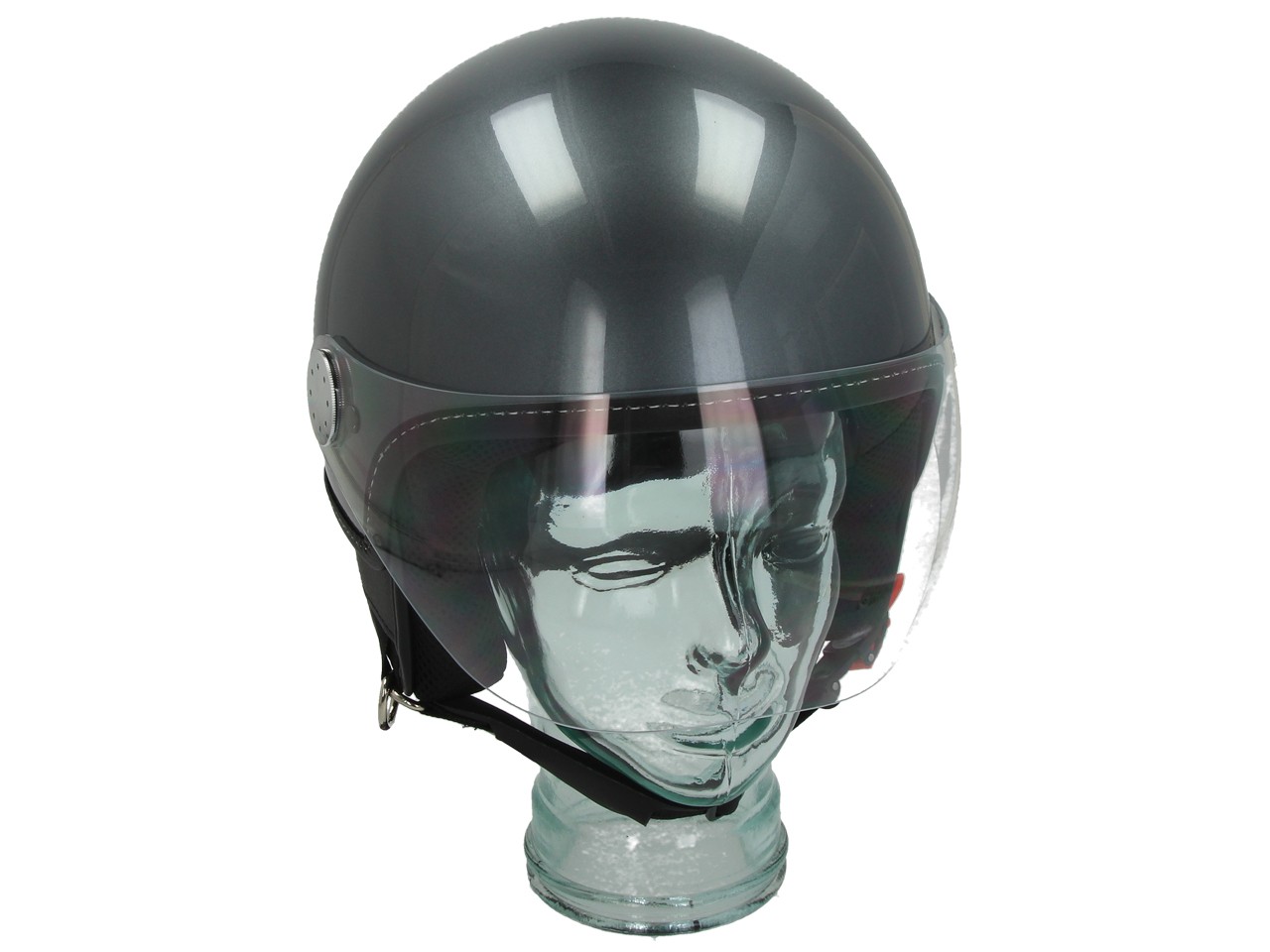 Vespa Jethelm Visor 3.0 Grau Travolgente (G03)