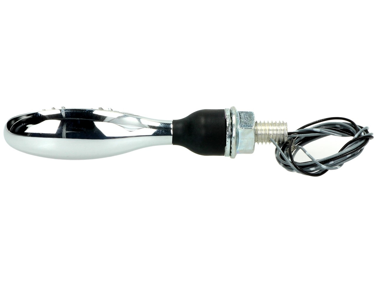 Kellermann Blinker mit Positionslicht, Micro 1000 PL, Stahl, LED, VL/VR, 12 V, chrom glänzend, M8x20