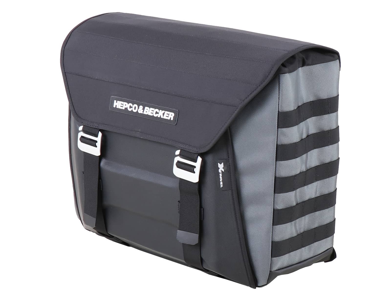 Seitentaschensatz Xtravel Basic inkl. 2x Universaladapterplatte für Rohrseitenkofferträger