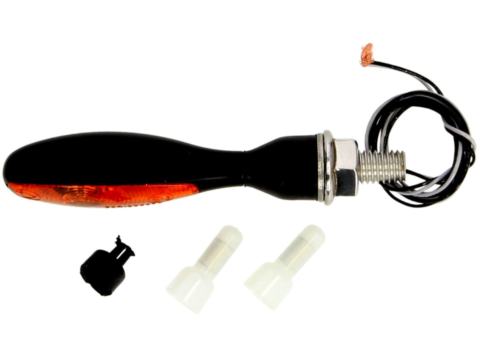 Kellermann Blinker, Micro 1000 Halogen, Stahl, Halogen, HR/HL, 12 V, 6 W, schwarz seidenmatt