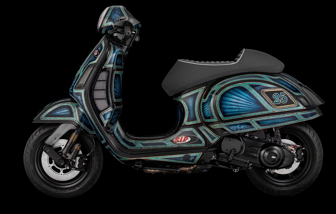 Öleinfüllschraube Motoröl für Vespa, schwarz matt