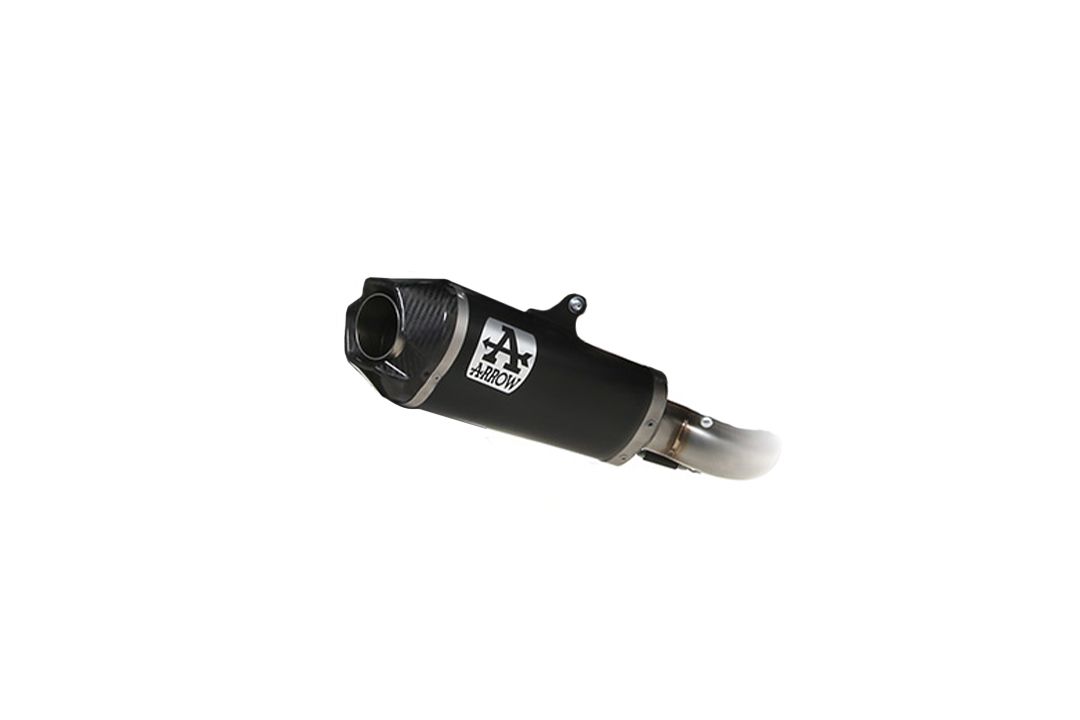 ARROW Auspuff DARK WORKS für Yamaha Tracer 9 / GT 2021-, Edelstahl schwarz
