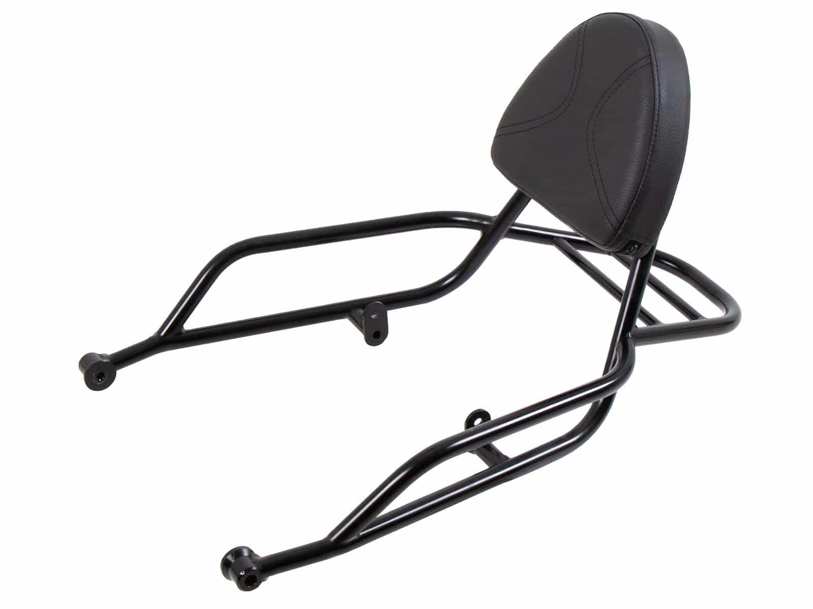 Sissybar mit Gepäckträger schwarz für Moto Guzzi V7 850 Sport (25-) Hepco & Becker