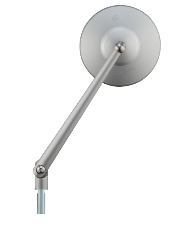 Standard Spiegel für Vespa, Linksgewinde, silber matt