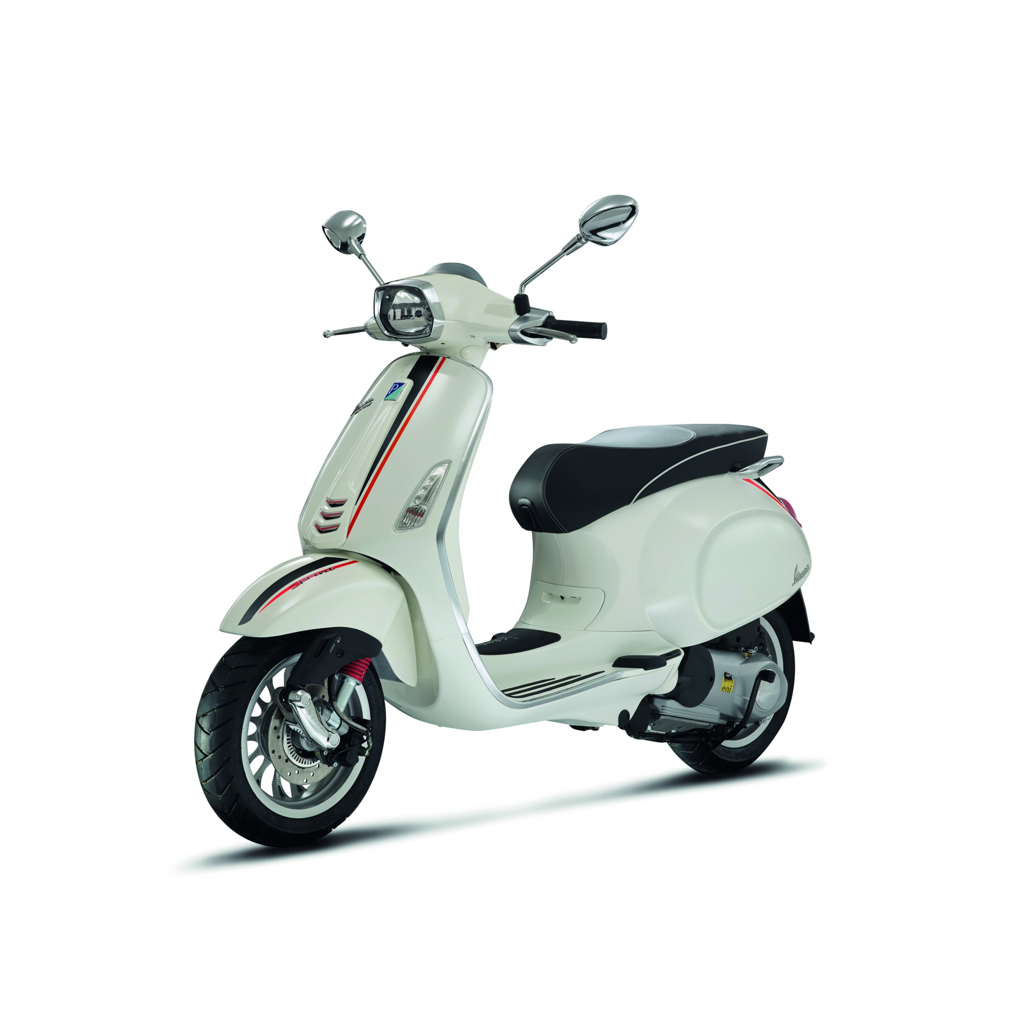 Original Vespa Sprint Dekorsatz Sport schwarz/rot