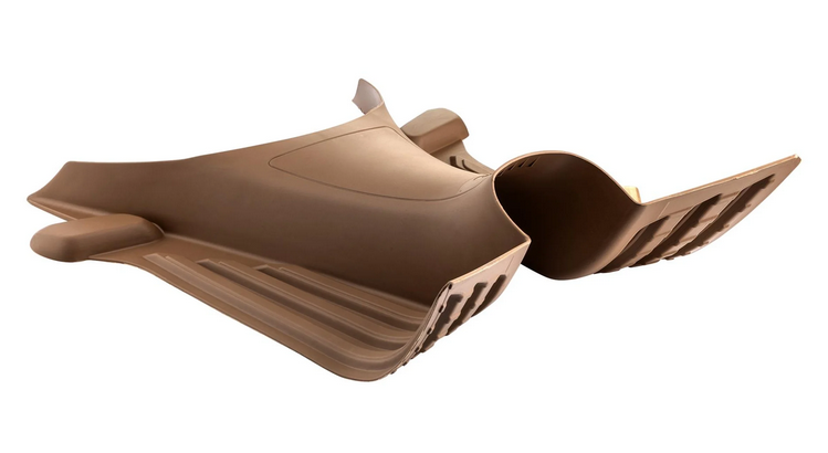 Fußmatte für Vespa Primavera/​Sprint/​Elettrica 50-150ccm, braunbeige