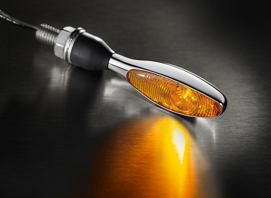 Kellermann Blinker, Micro 1000 Halogen, Stahl, Halogen, HR/HL, 12 V, 6 W, chrom glänzend, M8x20