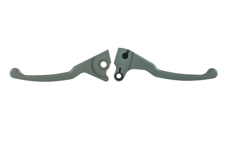 Sporthebel Set Bremse Shorty für Vespa LX /​LXV /​S /​Primavera /​Sprint 50-150ccm, grau matt