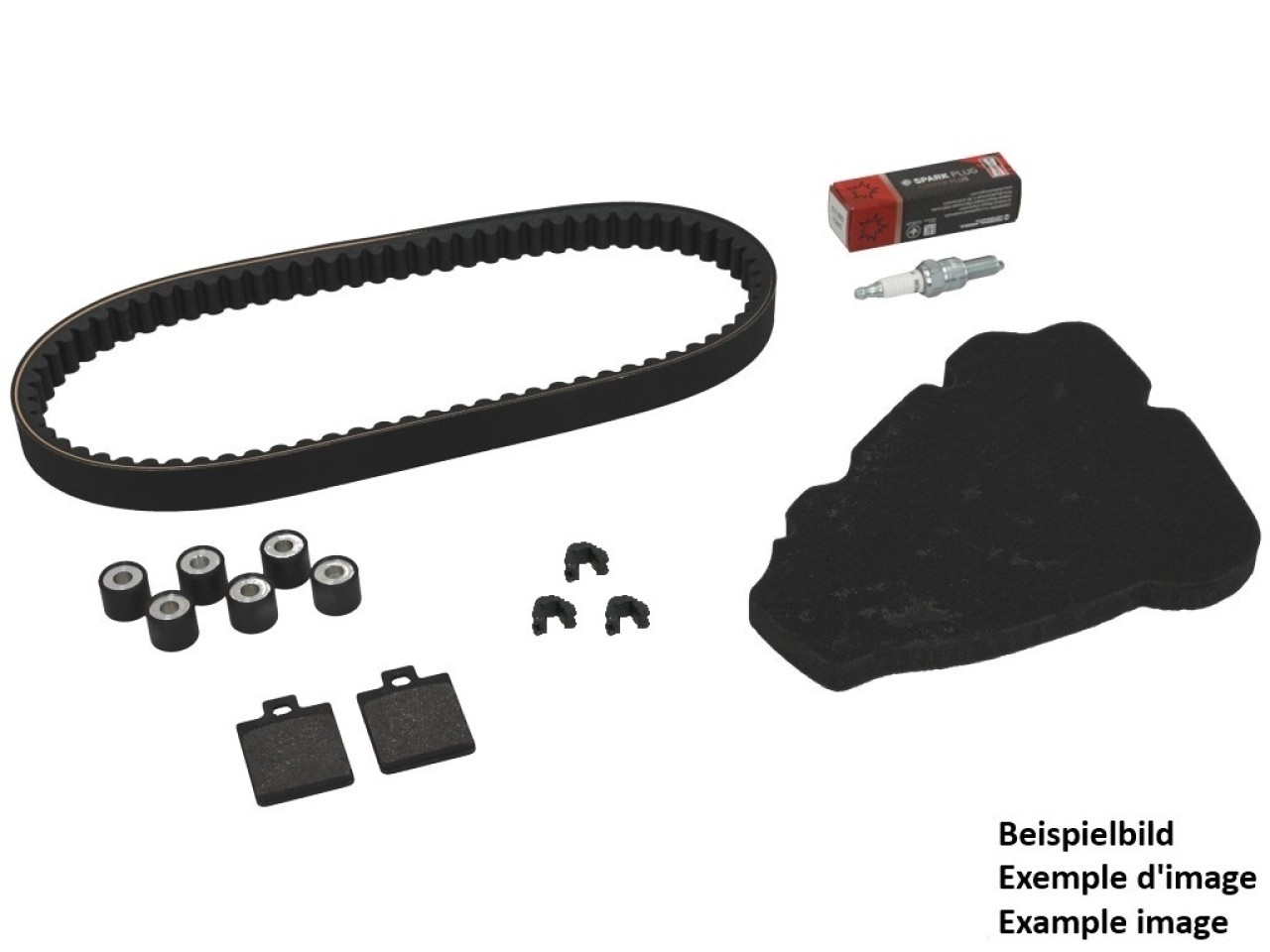 Inspektionskit Plus mit Bremsbelägen Kawasaki J 125/300 2016-2020 - NF ProKit