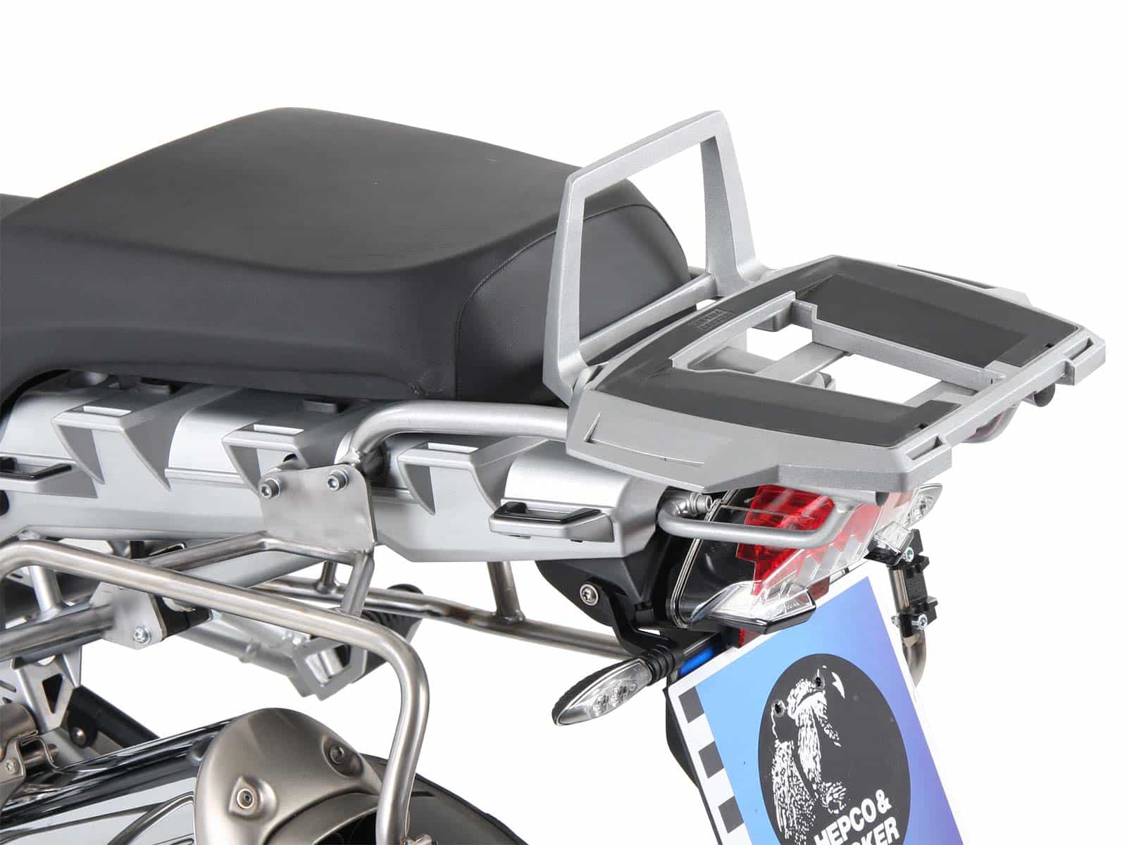 Alurack Topcase-Träger silber für BMW R 1200 GS (04-07) Hepco & Becker