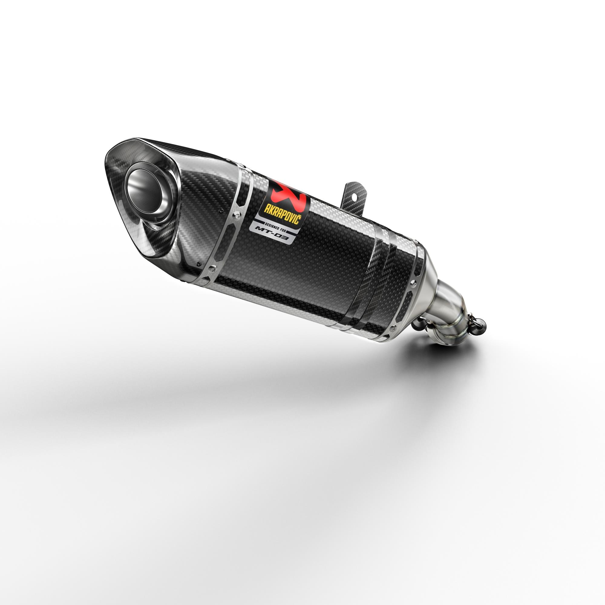 Akrapovic Yamaha MT-03 & R3 Slip-on-Schalldämpfer aus Carbon mit Zulassung (EU4)