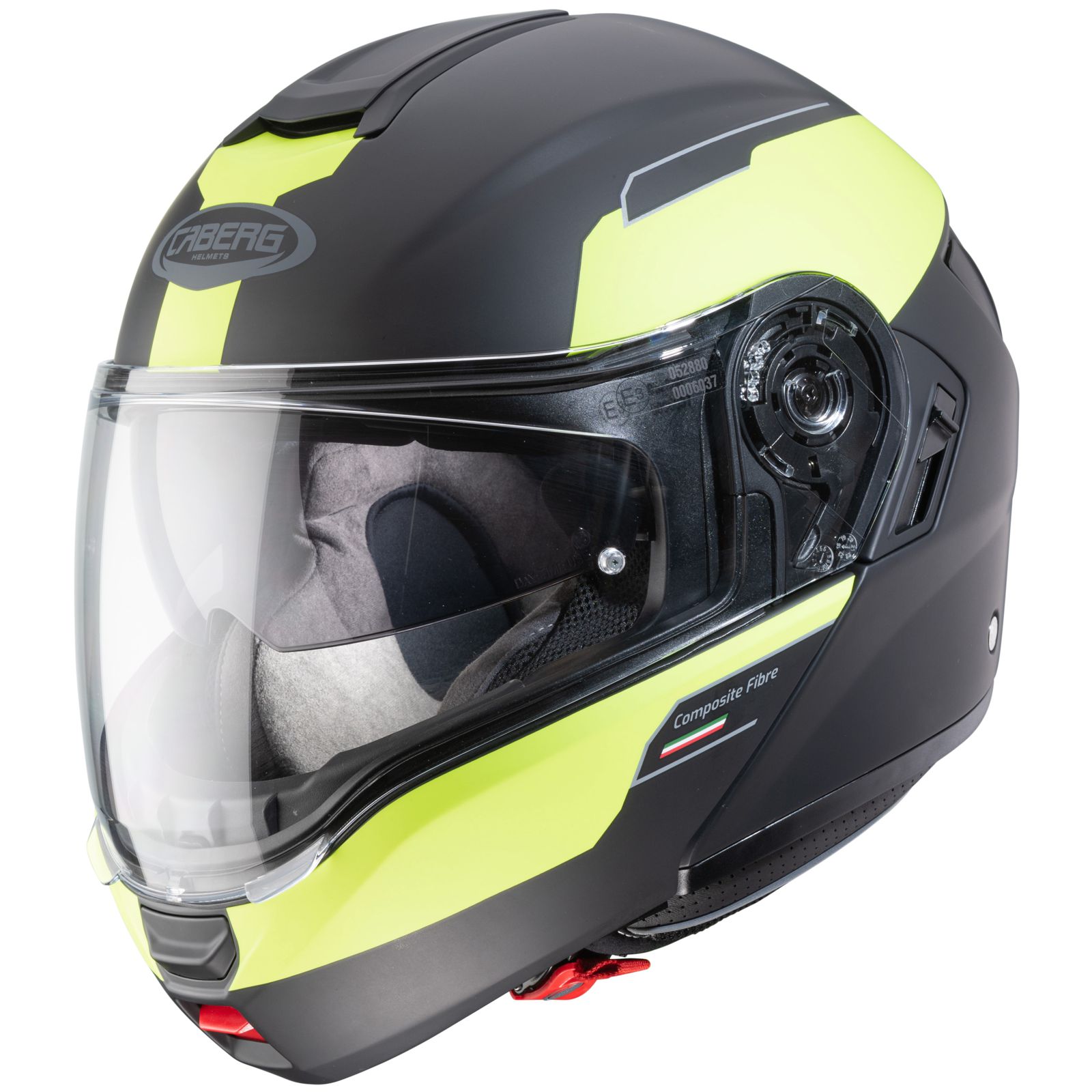 Caberg Helm Levo Prospect, matt-schwarz/fluo-gelb