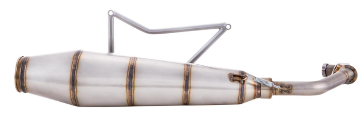 Rennauspuff für Vespa GTS/​GTS Super/​GTV/​GT 60 125-300ccm i.e., 4T, LC, Edelstahl