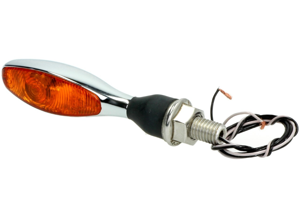 Kellermann Blinker, Micro 1000 Halogen, Stahl, Halogen, HR/HL, 12 V, 6 W, chrom glänzend, M8x20