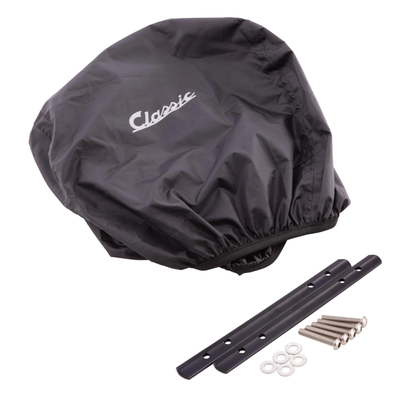 Gepäckkorb Kit "Classic" mit Gepäckbrücke für Vespa LX/​LXV/S 50-150ccm, braun