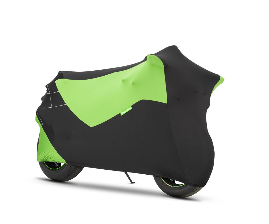 Motorradabdeckplane grün/schwarz Original Kawasaki