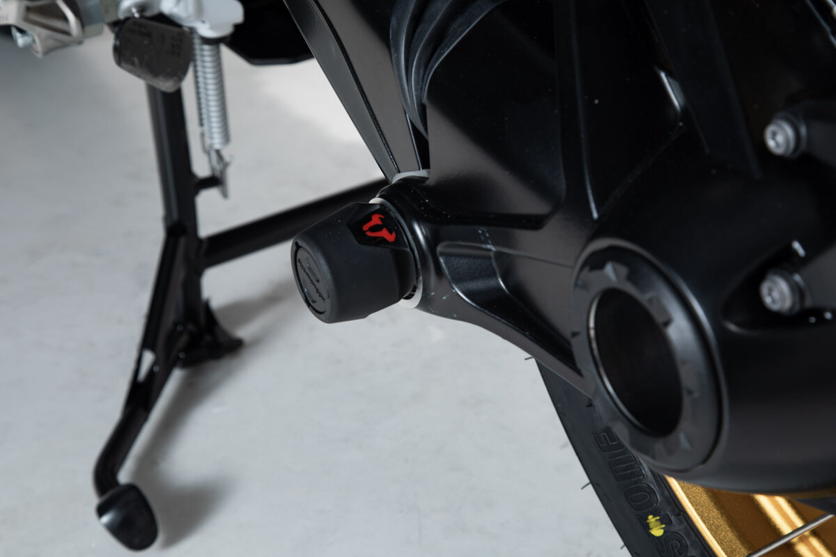 SW-Motech Sturzpad-Kit für Hinterachse schwarz für BMW-Modelle mit Einarmschwinge hinten