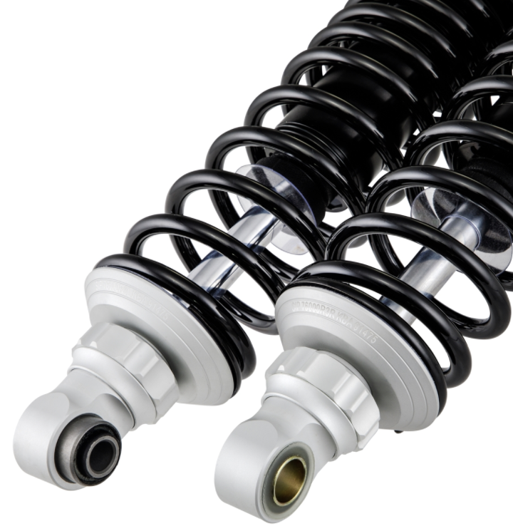 Stoßdämpfer hinten für Vespa GTS/​GTS Super/​GTV/​GT 60/​GT/​GT L 125-300ccm, silber matt