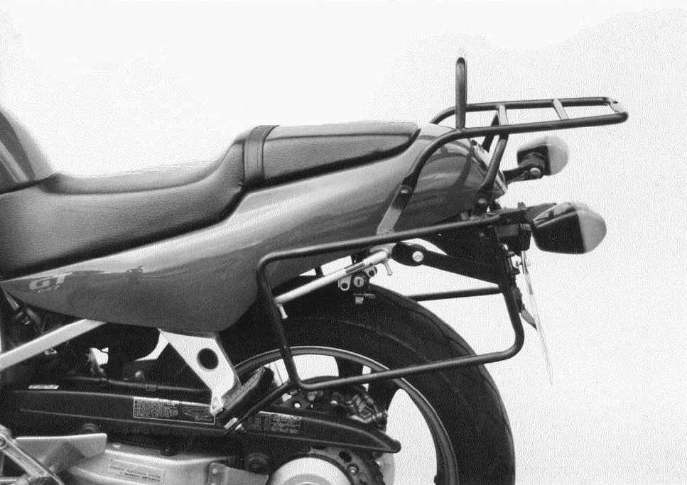 Rohrgepäckbrücke Topcase-Träger und Seitenkofferträger schwarz für Honda NT 650 Hawk GT (88-91)