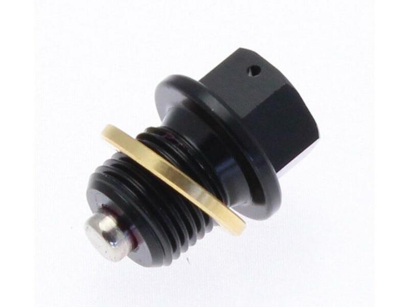 Tecnium Magnetische Ablassschraube - Aluminium schwarz M12x1,5x13