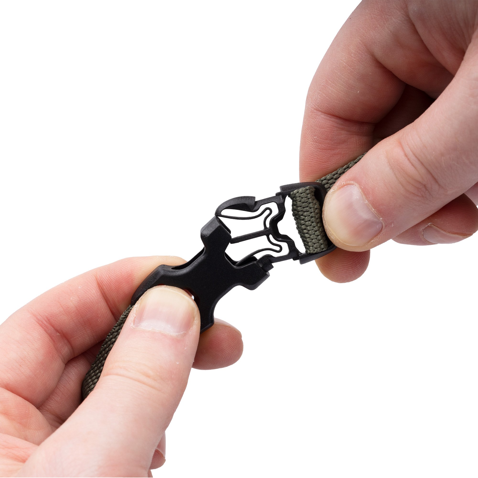 Atlas B-Clip, Spanngurtset 17mm x 1,2m, grün