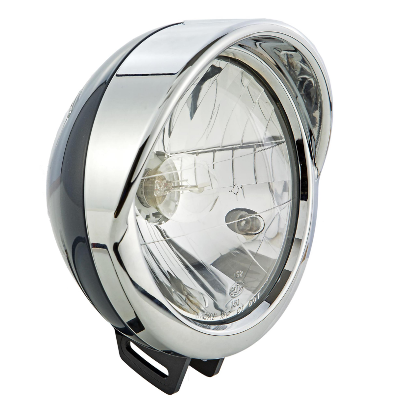 Lampenring mit Lampenschirm für Vespa LXV 50-150ccm, chrom
