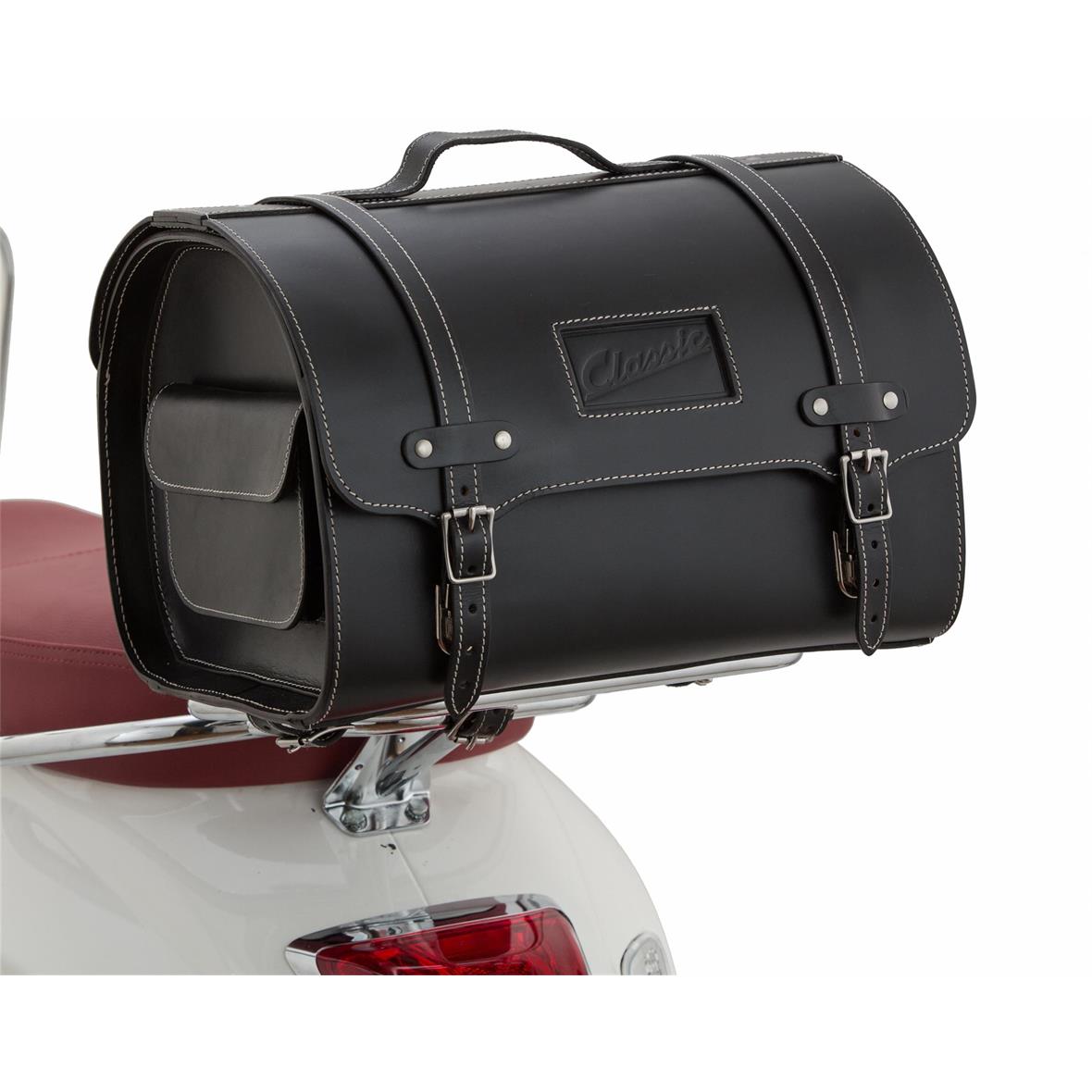 Lederkoffer "Classic" für Vespa - schwarz