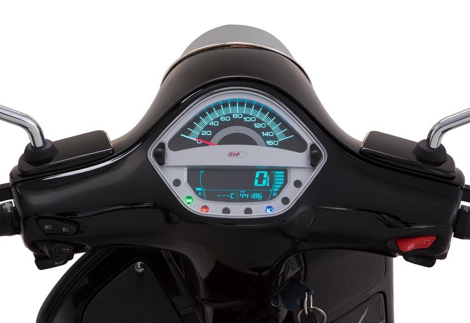 Drehzahlmesser/Tacho für Vespa GTS/​GTS Super 125-300ccm ('14-'16), silber