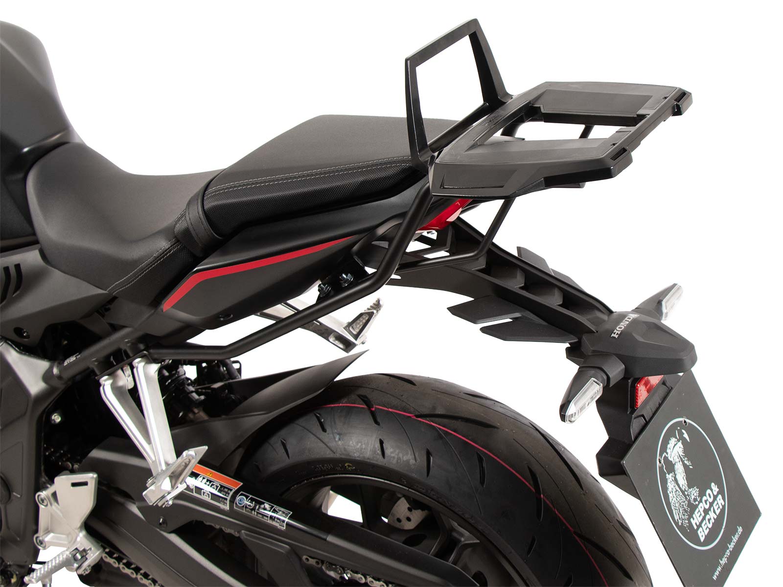 Alurack Topcaseträger schwarz für Honda CBR 650 R / E-Clutch (24-) Hepco & Becker