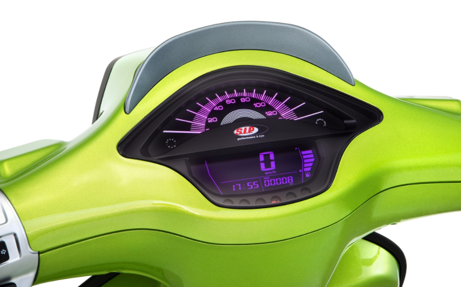 Drehzahlmesser/Tacho für Vespa Primavera/​Sprint 50-150ccm 2T/​4T AC, schwarz