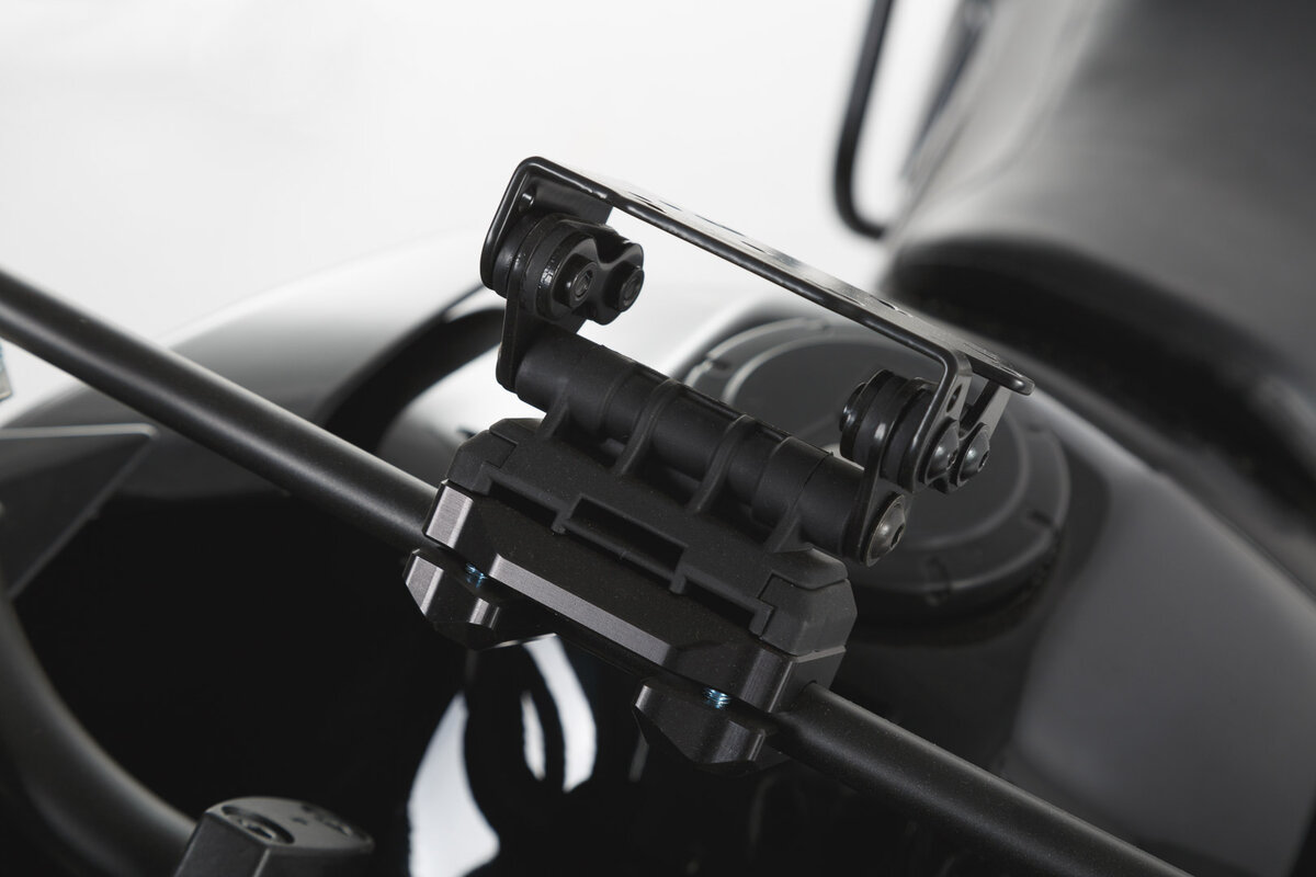 SW-Motech Navi-Halter Quick-Lock an Rohr Ø 10/12 mm für Aprilia Tuareg 660