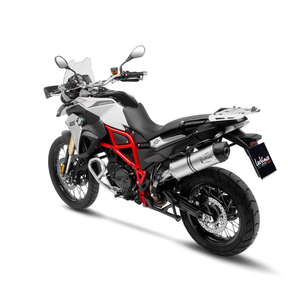LeoVince Auspuffanlage LV One Evo für BMW F 700 GS /F 800 GS, silber, slip on, E-Gutachten