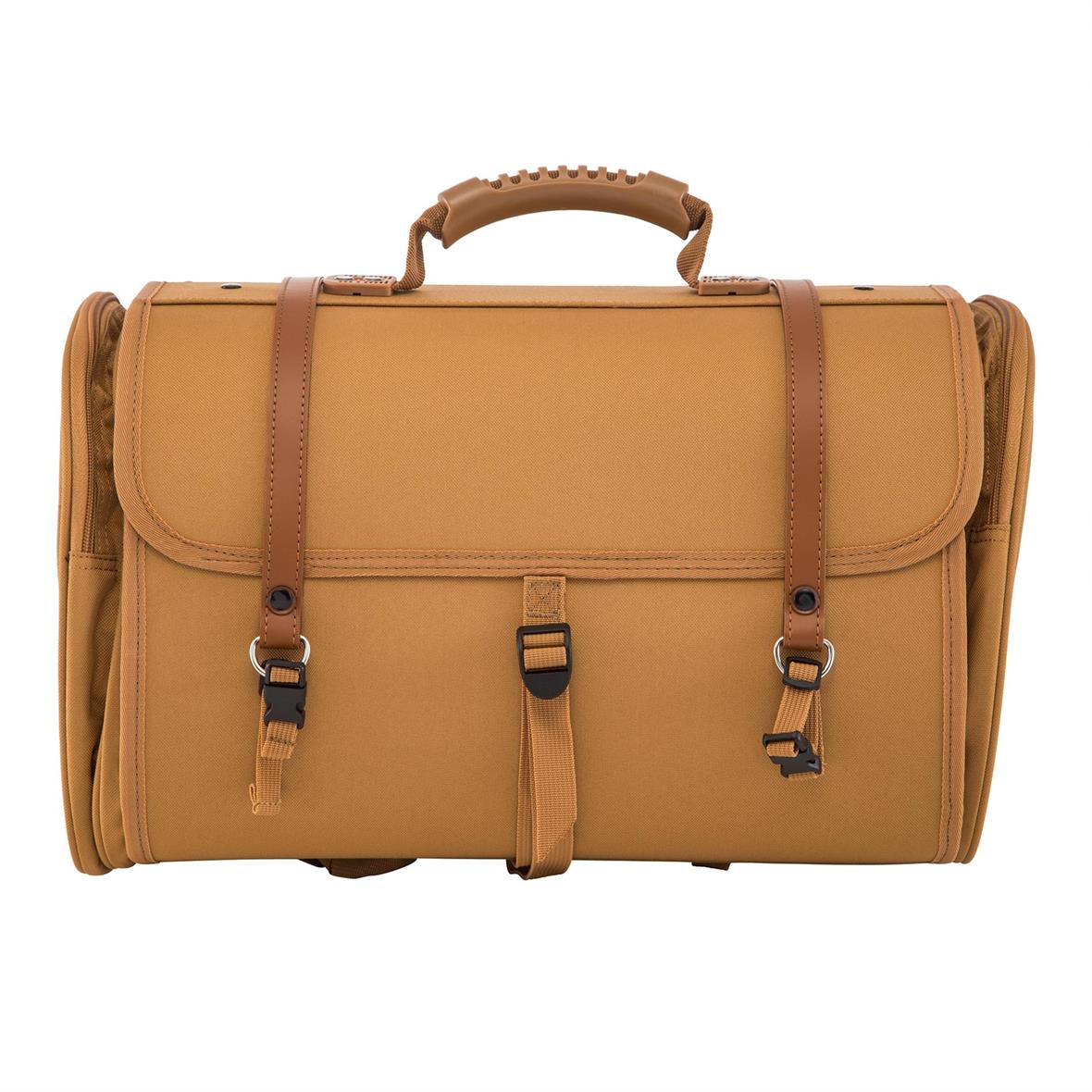 Tasche "Classic" groß für Gepäckträger für Vespa - braun, nylon