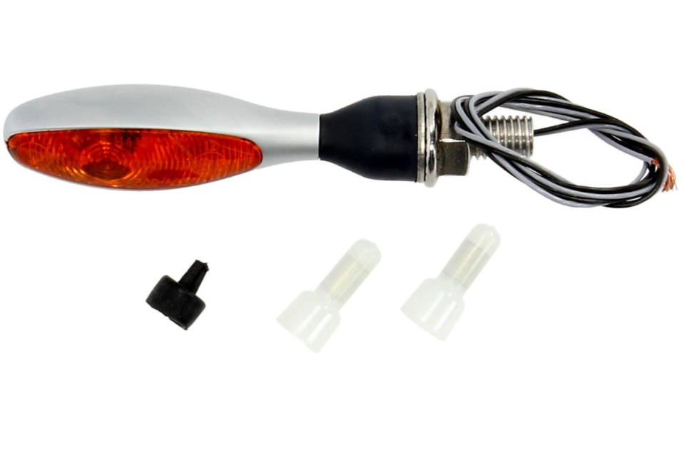 Kellermann Blinker, Micro 1000 Halogen, Stahl, Halogen, HR/HL, 12 V, 6 W, chrom matt, M8x20