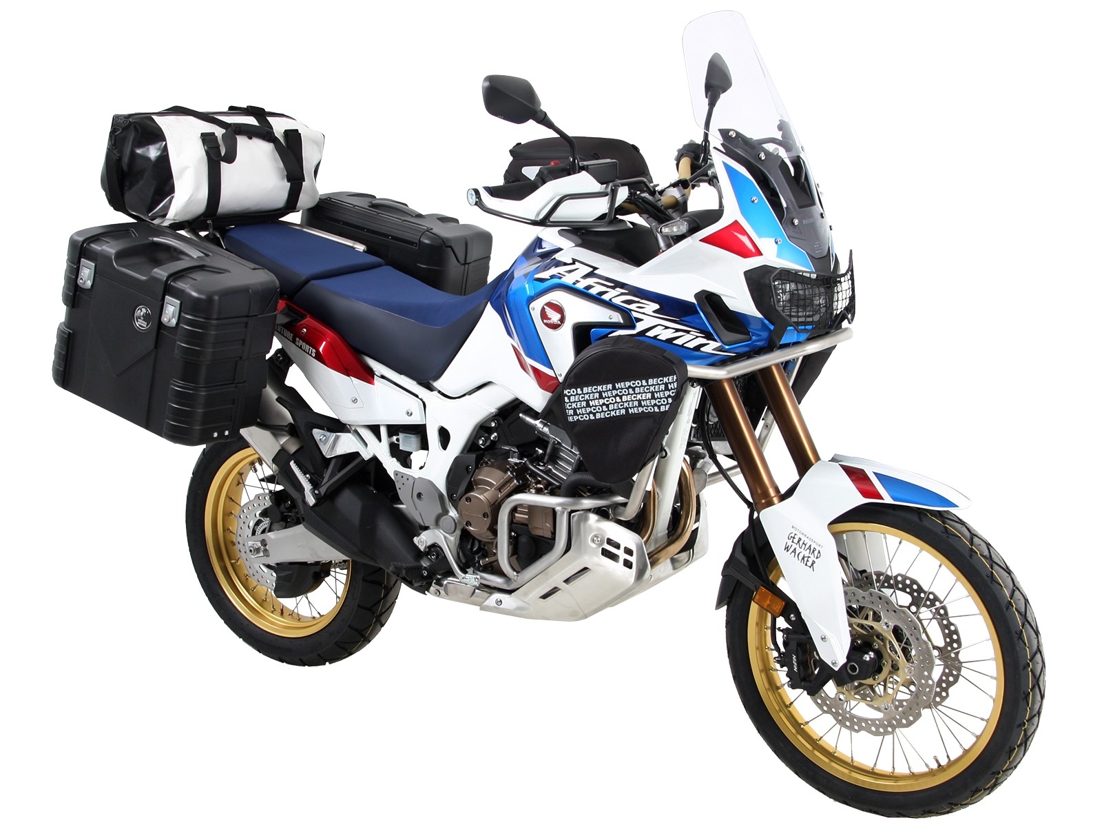 Seitenkofferträger festverschraubt schwarz für Honda CRF 1000 Africa Twin (18-19) Hepco & Becker
