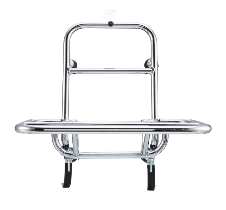 Gepäckträger vorne für Vespa GTS/​GTS Super/​GTV/​GT 60/​GT/​GT L 125-300ccm, klappbar, chrom