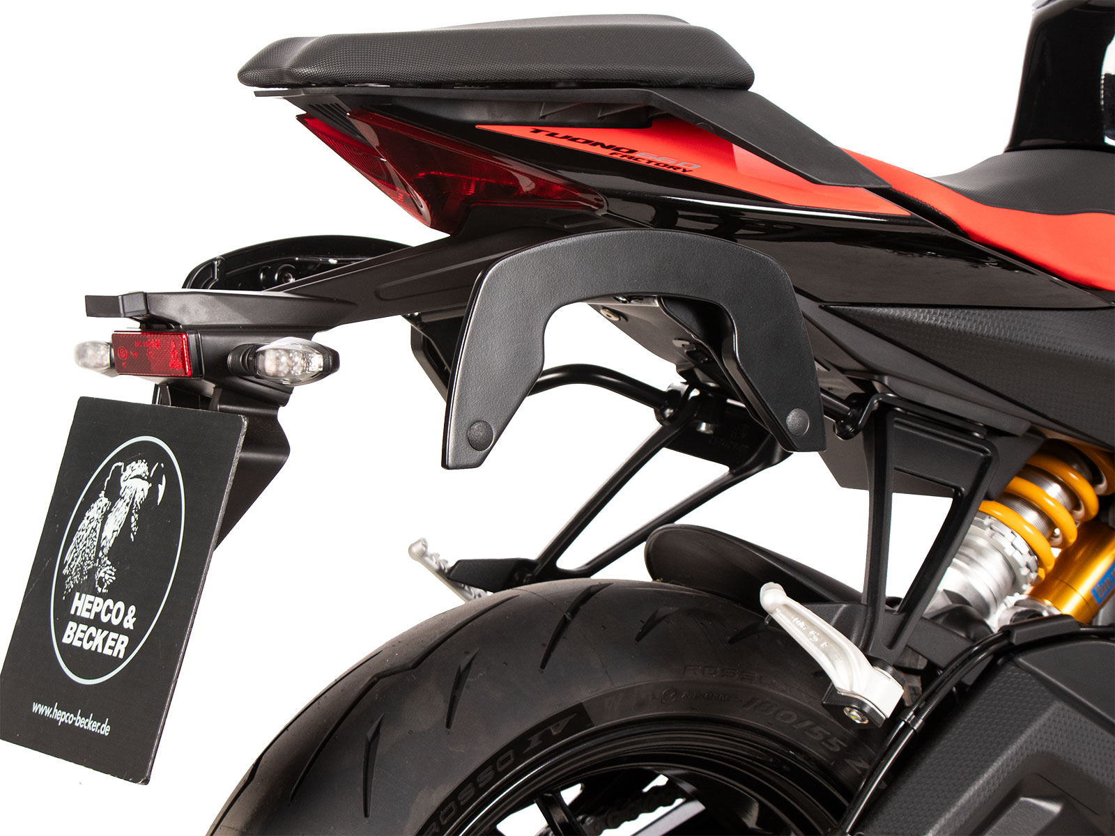 C-Bow Seitenträger schwarz für Aprilia Tuono 660 Factory (22-) Hepco & Becker